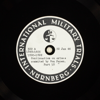 Day 41 International Military Tribunal, Nuremberg (Set A)

Click to enlarge