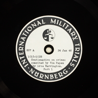 Day 42 International Military Tribunal, Nuremberg (Set A)

Click to enlarge