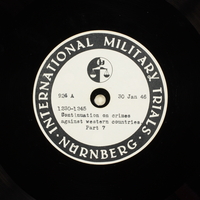 Day 46 International Military Tribunal, Nuremberg (Set A)

Click to enlarge