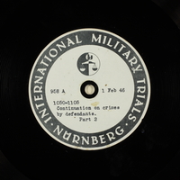 Day 48 International Military Tribunal, Nuremberg (Set A)

Click to enlarge