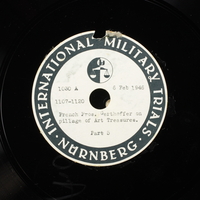 Day 52 International Military Tribunal, Nuremberg (Set A)

Click to enlarge