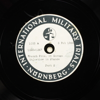 Day 52 International Military Tribunal, Nuremberg (Set A)

Click to enlarge