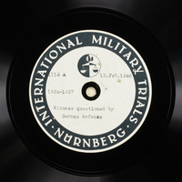 Day 57 International Military Tribunal, Nuremberg (Set A)

Click to enlarge