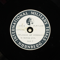 Day 60 International Military Tribunal, Nuremberg (Set A)

Click to enlarge
