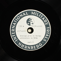 Day 61 International Military Tribunal, Nuremberg (Set A)

Click to enlarge