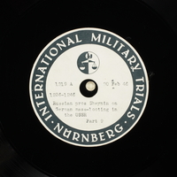 Day 63 International Military Tribunal, Nuremberg (Set A)

Click to enlarge