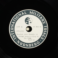 Day 63 International Military Tribunal, Nuremberg (Set A)

Click to enlarge