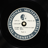 Day 73 International Military Tribunal, Nuremberg (Set A)

Click to enlarge