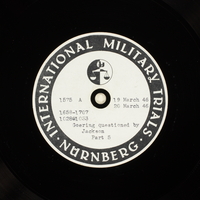 Day 86 International Military Tribunal, Nuremberg (Set A)

Click to enlarge