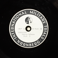 Day 88 International Military Tribunal, Nuremberg (Set A)

Click to enlarge