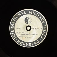 Day 91 International Military Tribunal, Nuremberg (Set A)

Click to enlarge