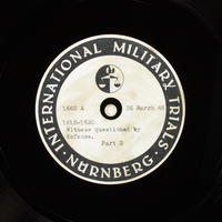 Day 91 International Military Tribunal, Nuremberg (Set A)

Click to enlarge