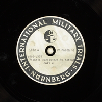 Day 92 International Military Tribunal, Nuremberg (Set A)

Click to enlarge