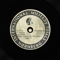 Day 95 International Military Tribunal, Nuremberg (Set A)

Click to enlarge