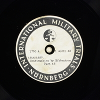 Day 96 International Military Tribunal, Nuremberg (Set A)

Click to enlarge