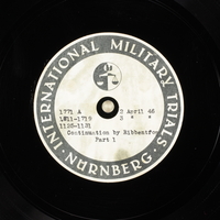 Day 98 International Military Tribunal, Nuremberg (Set A)

Click to enlarge
