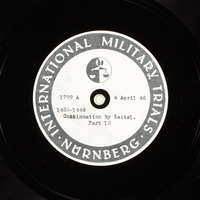 Day 99 International Military Tribunal, Nuremberg (Set A)

Click to enlarge