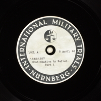 Day 100 International Military Tribunal, Nuremberg (Set A)

Click to enlarge