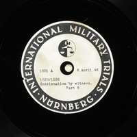 Day 102 International Military Tribunal, Nuremberg (Set A)

Click to enlarge