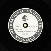 Day 104 International Military Tribunal, Nuremberg (Set A)

Click to enlarge