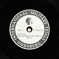 Day 104 International Military Tribunal, Nuremberg (Set A)

Click to enlarge