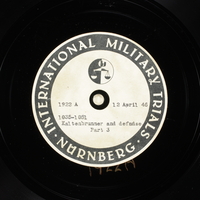 Day 106 International Military Tribunal, Nuremberg (Set A)

Click to enlarge
