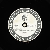 Day 106 International Military Tribunal, Nuremberg (Set A)

Click to enlarge