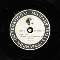 Day 107 International Military Tribunal, Nuremberg (Set A)

Click to enlarge