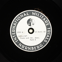 Day 108 International Military Tribunal, Nuremberg (Set A)

Click to enlarge