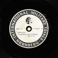 Day 110 International Military Tribunal, Nuremberg (Set A)

Click to enlarge