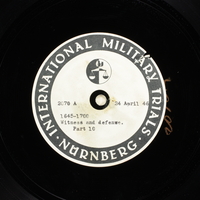 Day 113 International Military Tribunal, Nuremberg (Set A)

Click to enlarge