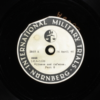 Day 113 International Military Tribunal, Nuremberg (Set A)

Click to enlarge