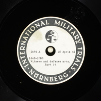 Day 114 International Military Tribunal, Nuremberg (Set A)

Click to enlarge