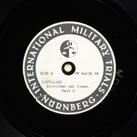 Day 116 International Military Tribunal, Nuremberg (Set A)

Click to enlarge