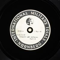 Day 118 International Military Tribunal, Nuremberg (Set A)

Click to enlarge