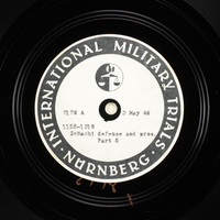 Day 119 International Military Tribunal, Nuremberg (Set A)

Click to enlarge