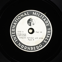 Day 119 International Military Tribunal, Nuremberg (Set A)

Click to enlarge