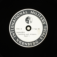 Day 122 International Military Tribunal, Nuremberg (Set A)

Click to enlarge