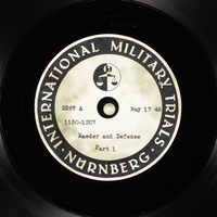 Day 132 International Military Tribunal, Nuremberg (Set A)

Click to enlarge