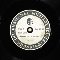 Day 133 International Military Tribunal, Nuremberg (Set A)

Click to enlarge