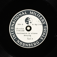Day 135 International Military Tribunal, Nuremberg (Set A)

Click to enlarge