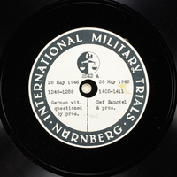 Day 140 International Military Tribunal, Nuremberg (Set A)

Click to enlarge