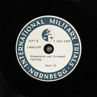 Day 170 International Military Tribunal, Nuremberg (Set A)

Click to enlarge
