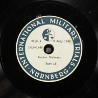 Day 172 International Military Tribunal, Nuremberg (Set A)

Click to enlarge
