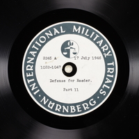 Day 180 International Military Tribunal, Nuremberg (Set A)

Click to enlarge