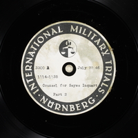Day 183 International Military Tribunal, Nuremberg (Set A)

Click to enlarge