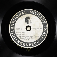 Day 184 International Military Tribunal, Nuremberg (Set A)

Click to enlarge