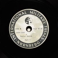 Day 186 International Military Tribunal, Nuremberg (Set A)

Click to enlarge