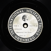 Day 188 International Military Tribunal, Nuremberg (Set A)

Click to enlarge
