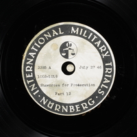Day 188 International Military Tribunal, Nuremberg (Set A)

Click to enlarge